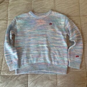 Kirsh Multicolor Sweater knit with Cherry Patch